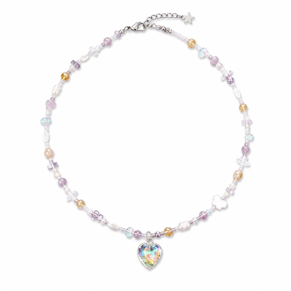 MERMAID - 'Lush' Natural Gemstone & Pearl Necklace