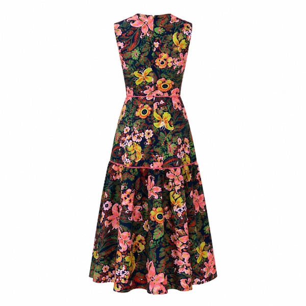 HUMANITY HANOI - V Neck Floral Maxi Dress