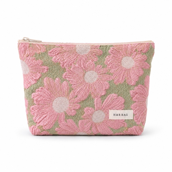 Make Up Purse - Pink Daisy