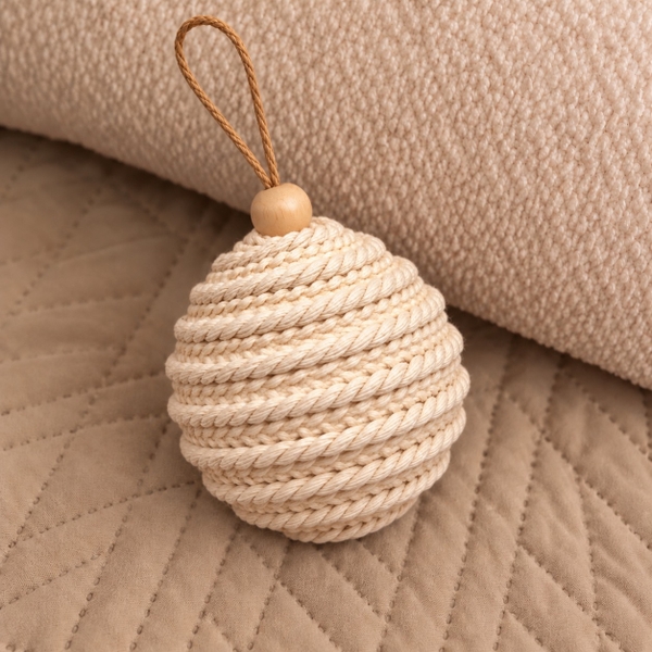 CHRISTMAS - Jute Bauble Ornament No.01