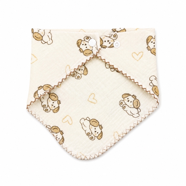 Muslin Bib For Babies - Puppy
