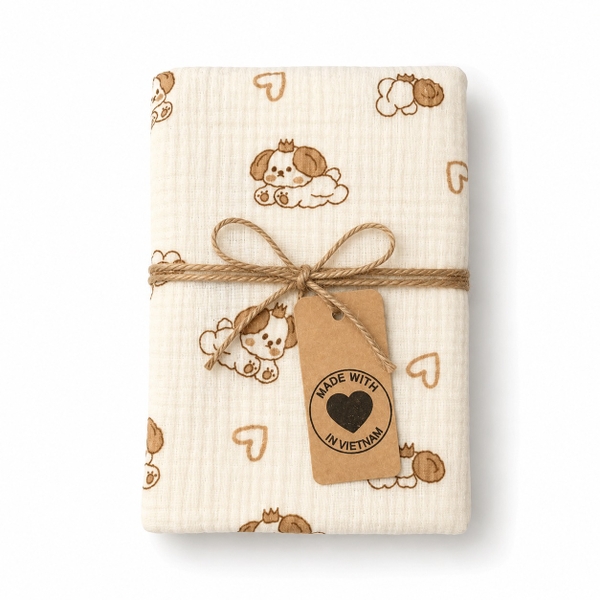 Muslin Blanket For Babies - Puppy