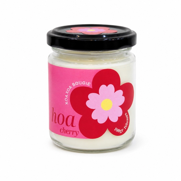XoaXoa - ‘Cherry Flower’ Glass Jar Scented Candle