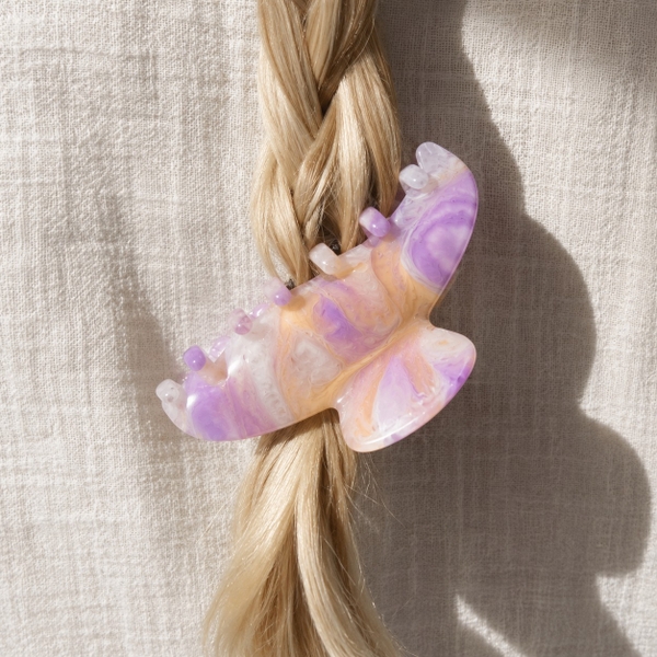 HAIR ACCESSORY - Heirloom Hair Claw in Sunset Marble