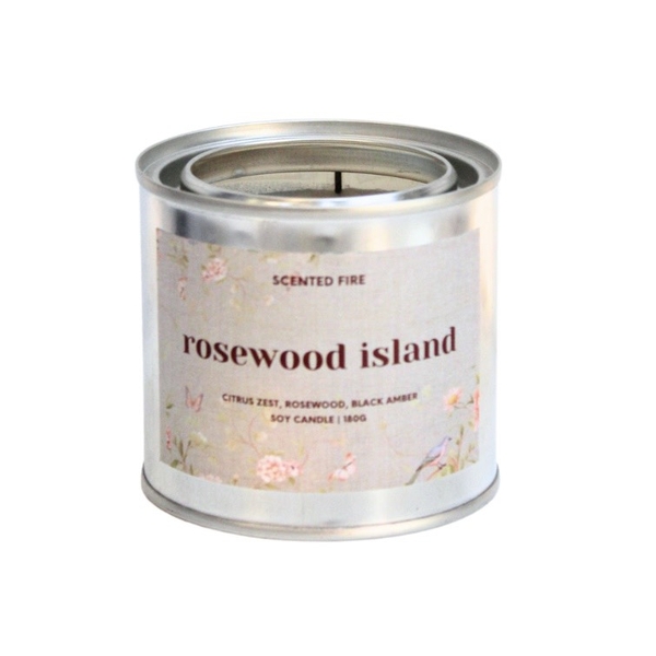 Scented Fire - ‘Rosewood Island’ Scented Candle