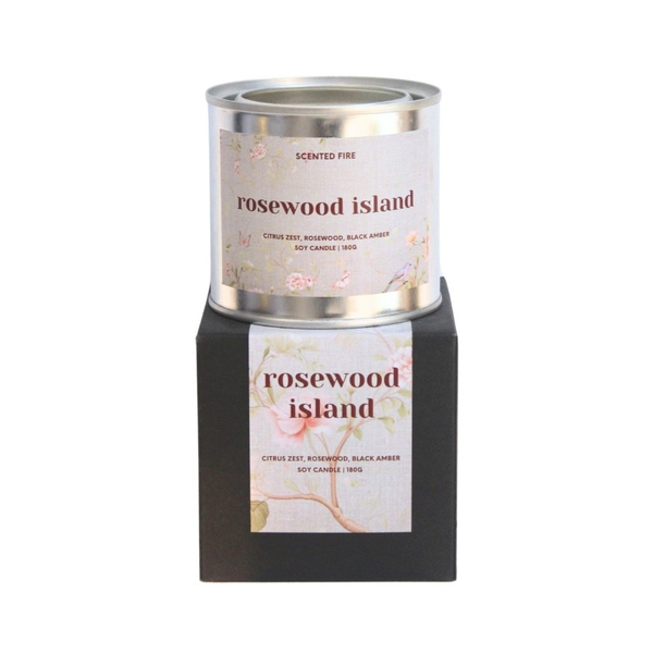 Scented Fire - ‘Rosewood Island’ Scented Candle