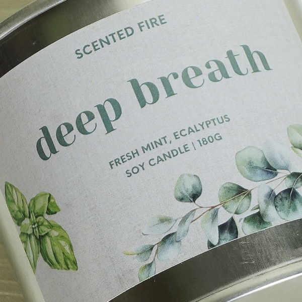 Scented Fire - ‘Deep Breath’ Scented Candle