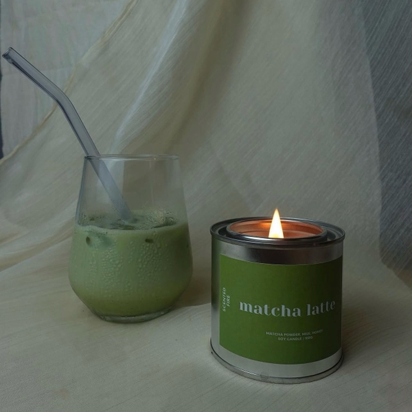 Scented Fire - ‘Matcha Latte’ Scented Candle