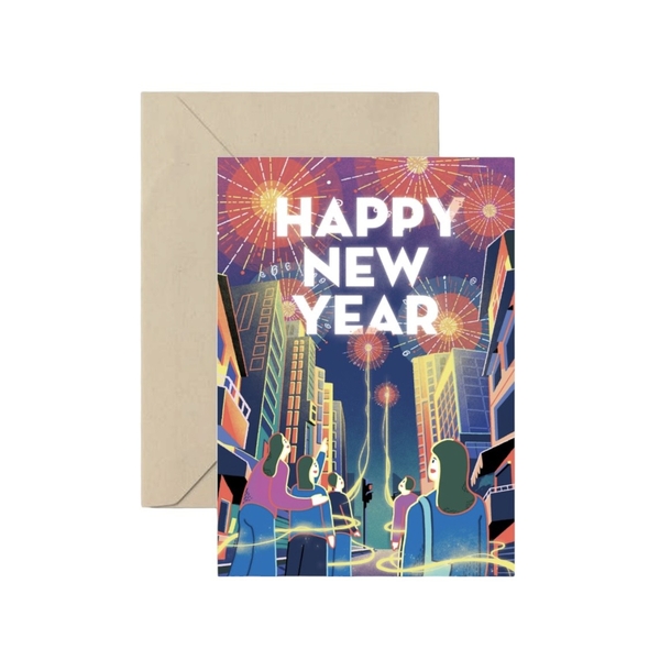 I Have Been There - 'Happy New Year' Greeting Card