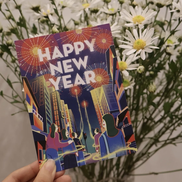 I Have Been There - 'Happy New Year' Greeting Card