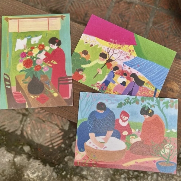 I Have Been There - ‘Flower market' Greeting Card