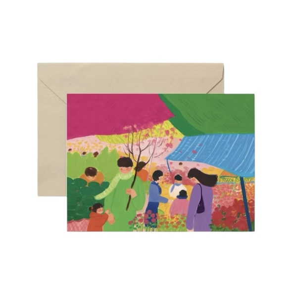 I Have Been There - ‘Flower market' Greeting Card
