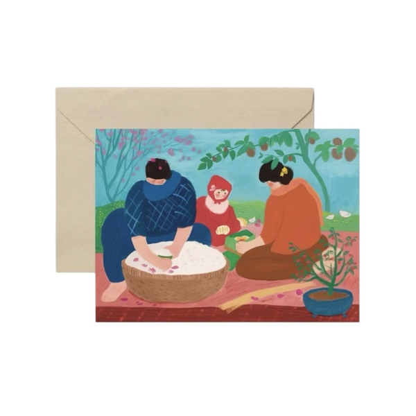I Have Been There - 'Wrapping Chưng Cake' Greeting Card