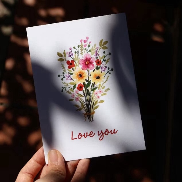 I Have Been There - 'Love you' (Flowers) Greeting Card