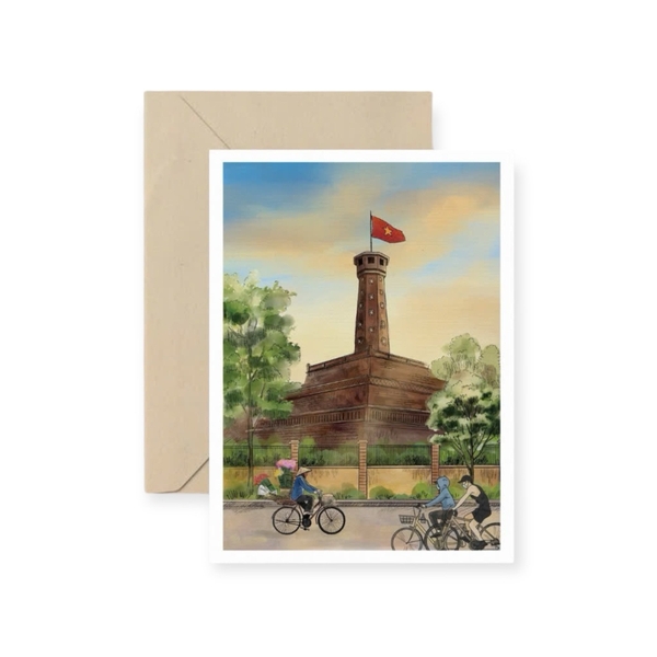 I Have Been There - ‘Flag Tower Of Hanoi' Greeting Card