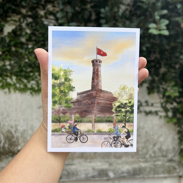 I Have Been There - ‘Flag Tower Of Hanoi' Greeting Card