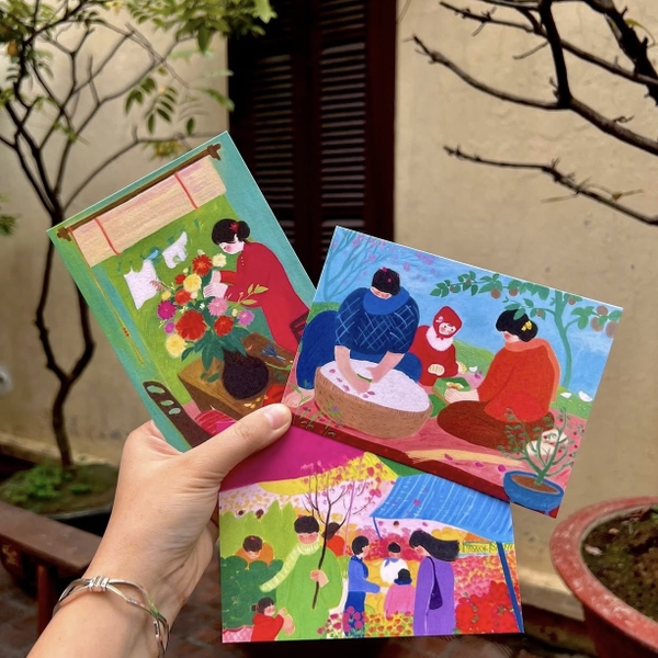 I Have Been There - ‘Flower market' Greeting Card