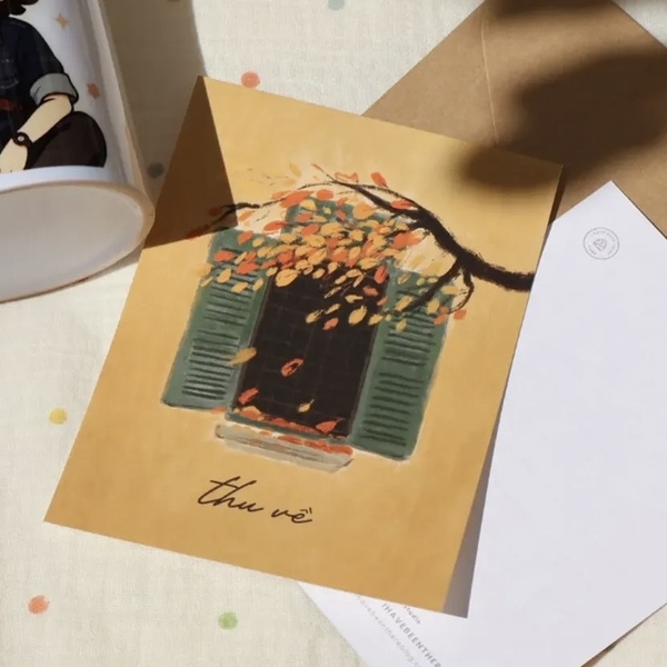 I Have Been There - 'Autumn Window' Greeting Card