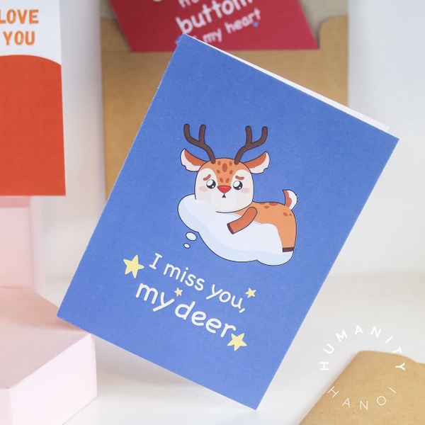 I Have Been There - ‘I Miss You My Deer' Greeting Card
