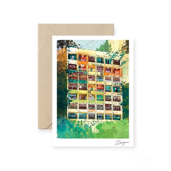 I Have Been There - ‘Saigon Building’ Greeting Card