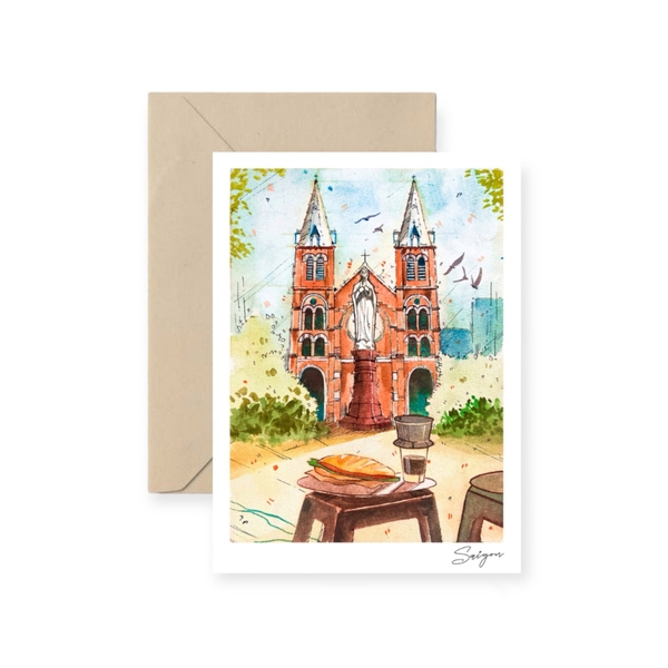 I Have Been There - ‘Saigon Cathedral’ Greeting Card
