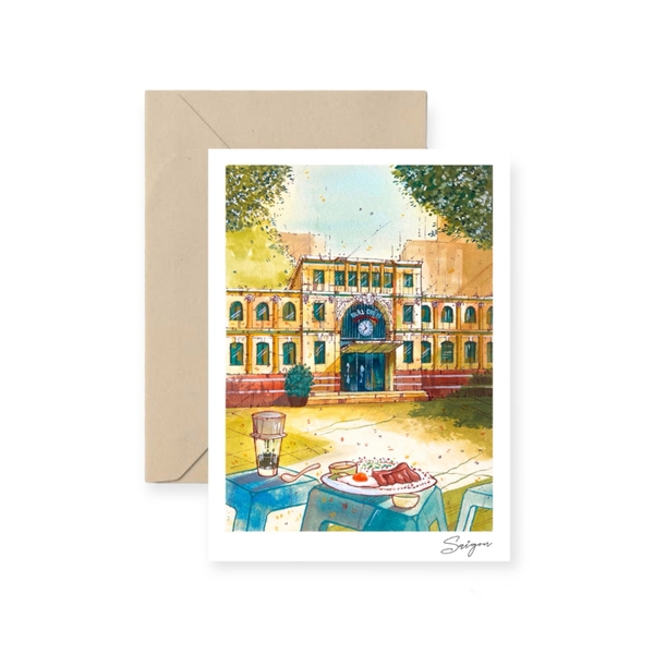 I Have Been There - ‘Saigon Central Post Office’ Greeting Card