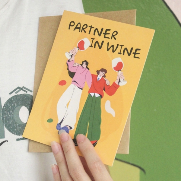 I Have Been There - ‘Partner In Wine' Greeting Card