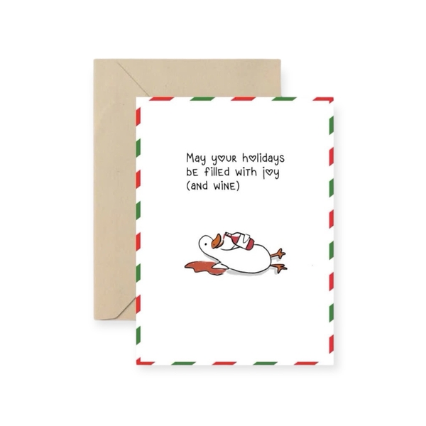 I Have Been There - ‘May Your Holidays Be Filled With Joy (And Wine)' Christmas Card