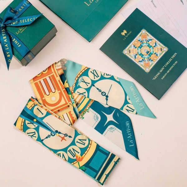 LA'ARTISAN - ’Kiến Trúc Sài Gòn’ Twilly Scarf