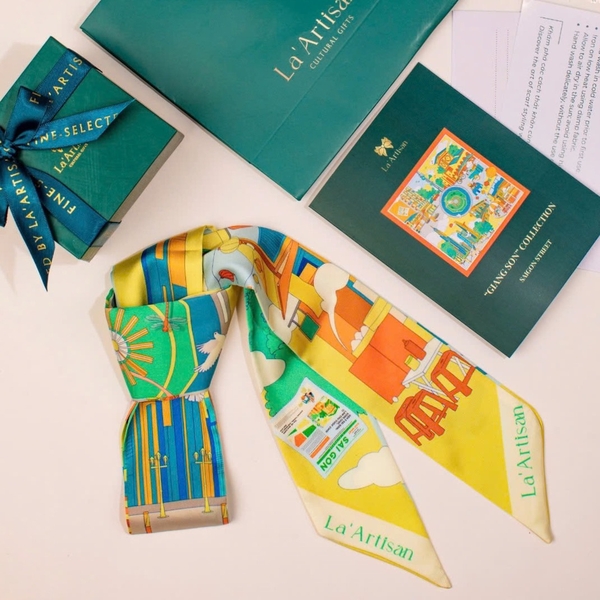 LA'ARTISAN - ’Sài Gòn Phố' Twilly Scarf