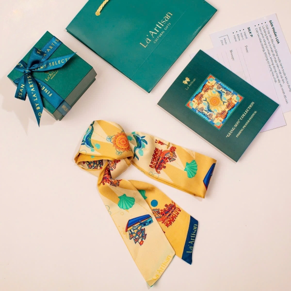 LA'ARTISAN - ’Cầu Ngư' Twilly Scarf