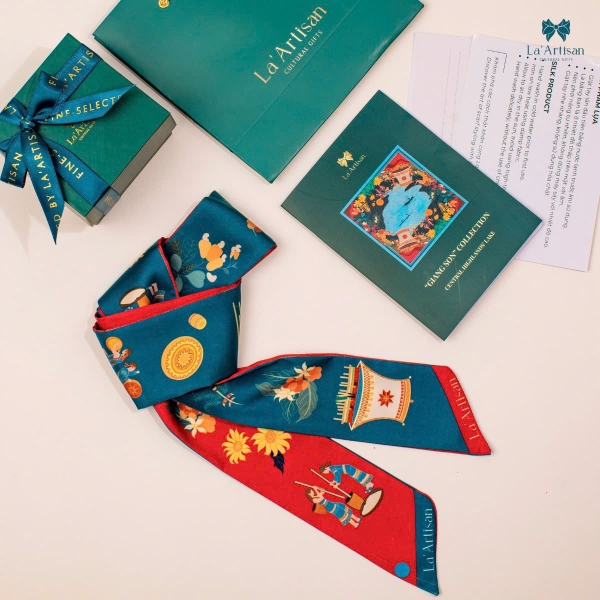 LA'ARTISAN - ’Biển Hồ Tây Nguyên' Twilly Scarf