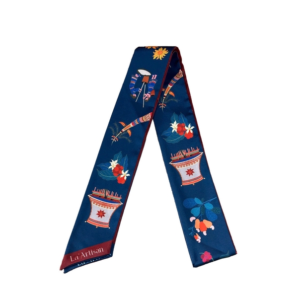 LA'ARTISAN - ’Biển Hồ Tây Nguyên' Twilly Scarf