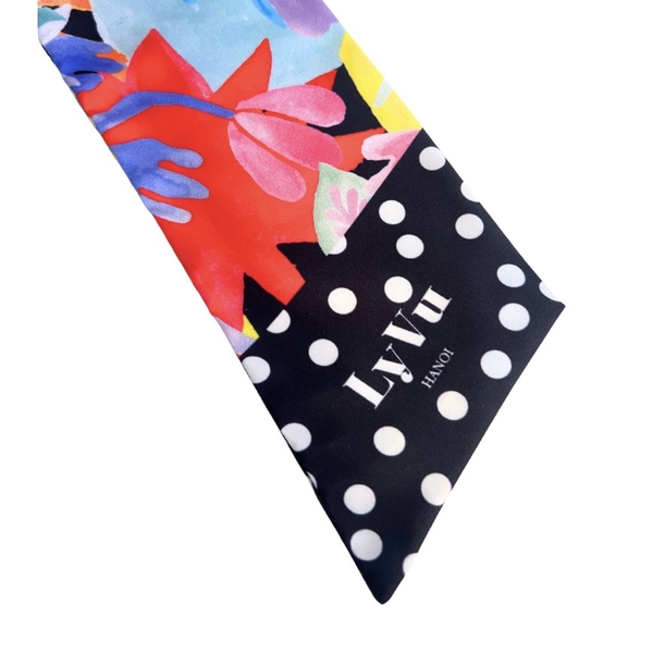 LY VU -  ‘Palette D'Ete’ Silk Twilly Scarf