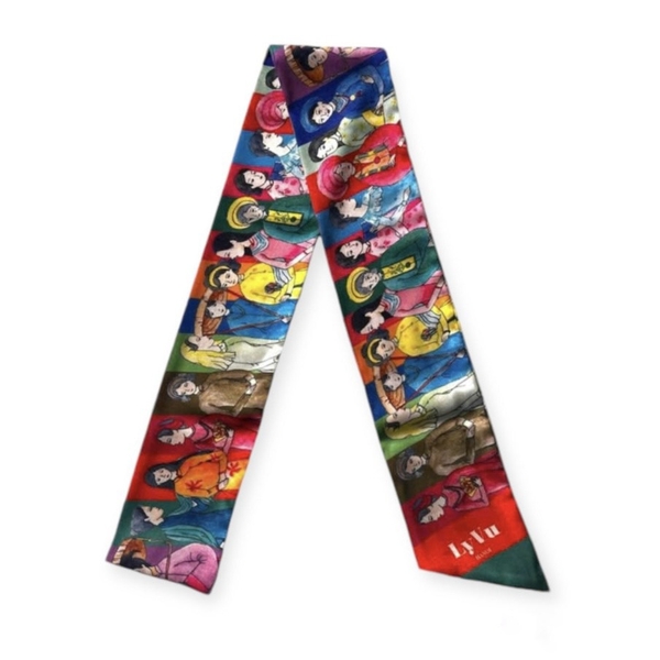 LY VU -  “Ao Dai” Silk Twilly Scarf