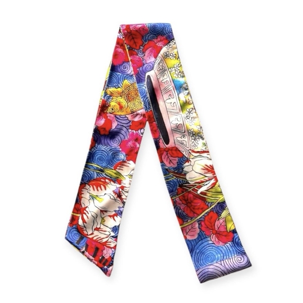 LY VU -  “Oriental Dream” Silk Twilly Scarf