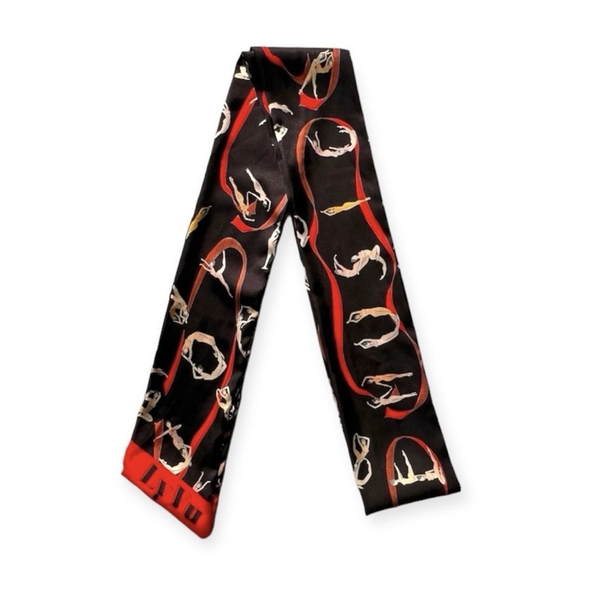 LY VU -  “Woman Words” Silk Twilly Scarf