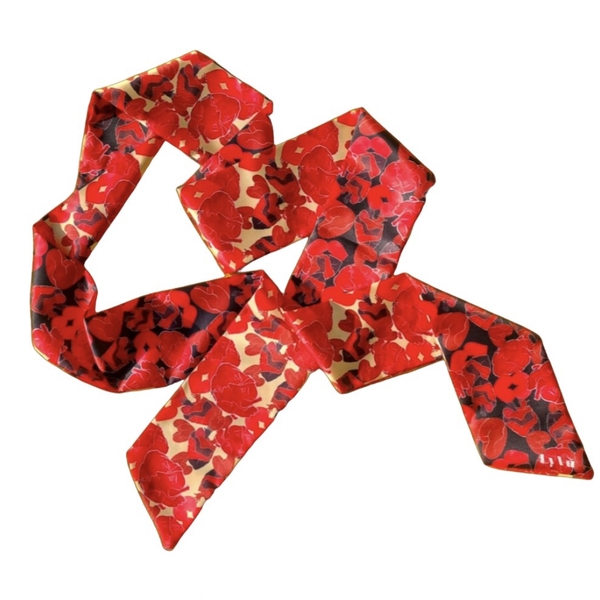 LY VU -  “Hely Heart” Silk Twilly Scarf