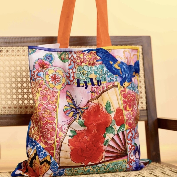 LY VU -  “Enchanting East” Tote Bag