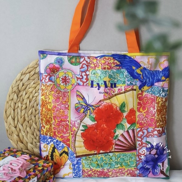 LY VU -  “Enchanting East” Tote Bag