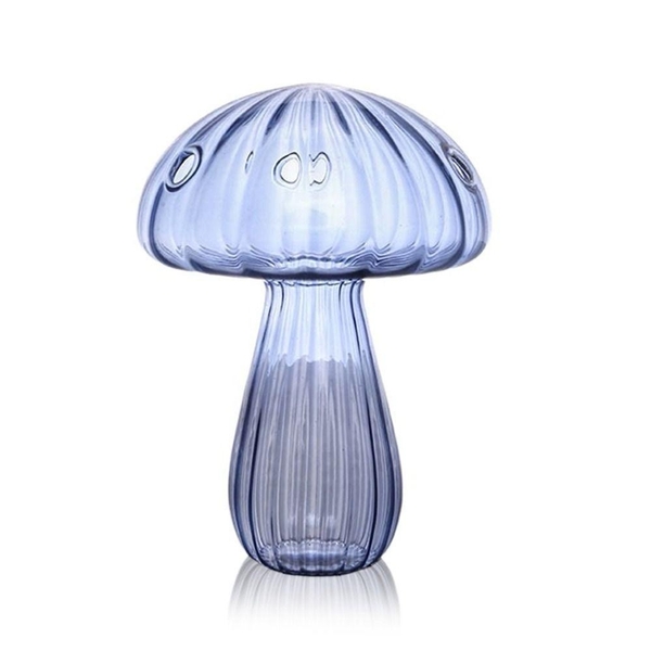 Mushroom Glass Vase in Lilac