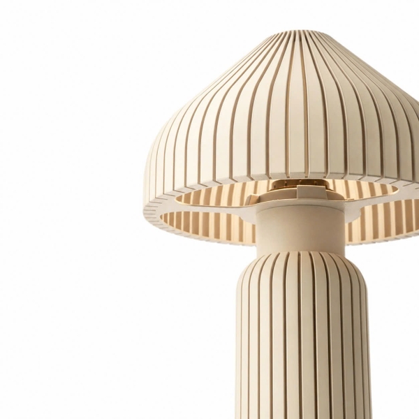 ILLU.3D Lighting – 3D Printing Mushroom Lamp In Beige
