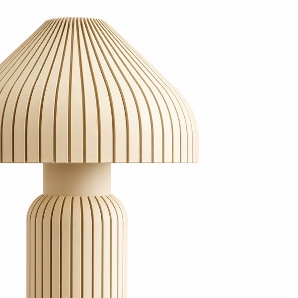 ILLU.3D Lighting – 3D Printing Mushroom Lamp In Beige
