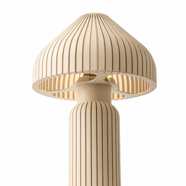 ILLU.3D Lighting – 3D Printing Mushroom Lamp In Beige
