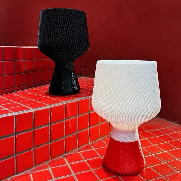 ILLU.3D Lighting – 3D Printing Wine Glass Lamp In White
