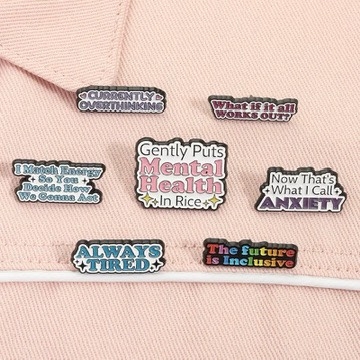 ENAMEL PIN - Currently Overthinking