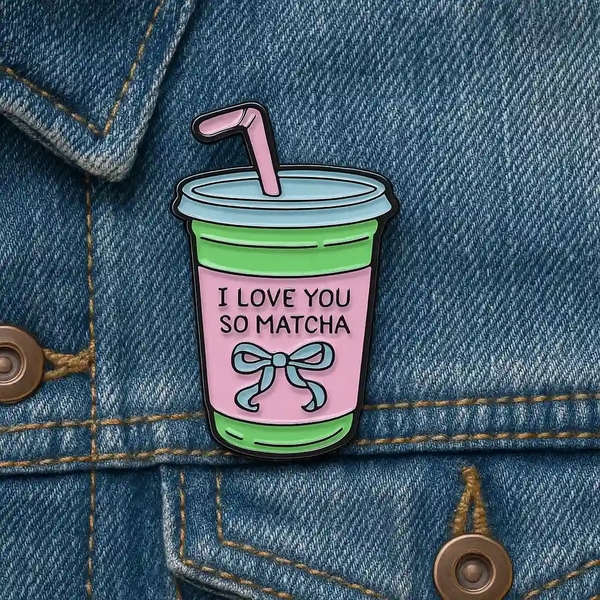 ENAMEL PIN - I Love You So Matcha