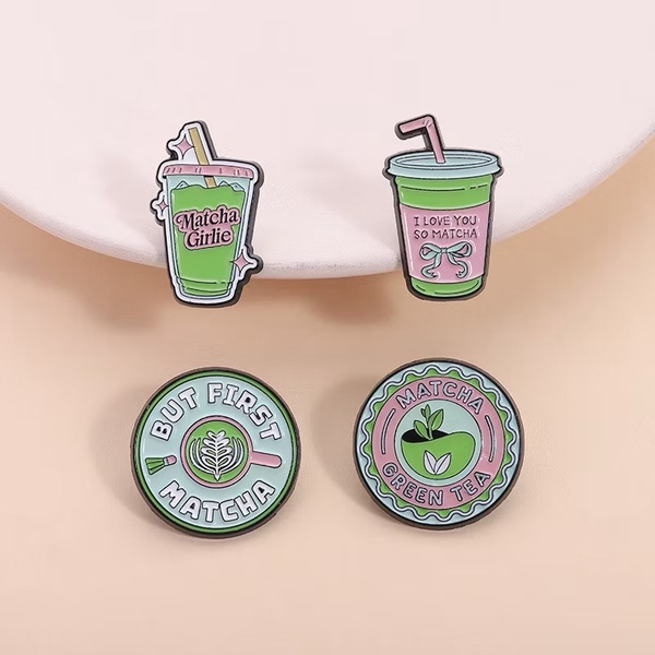 ENAMEL PIN - But First Matcha