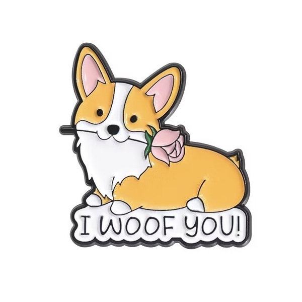 ENAMEL PIN - I Woof You!