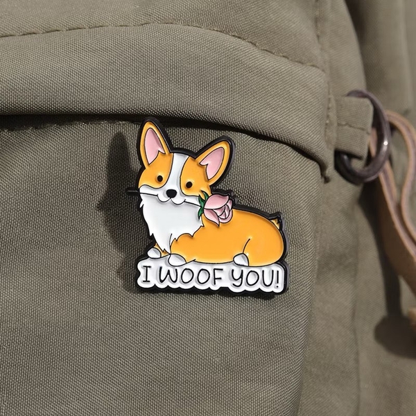 ENAMEL PIN - I Woof You!